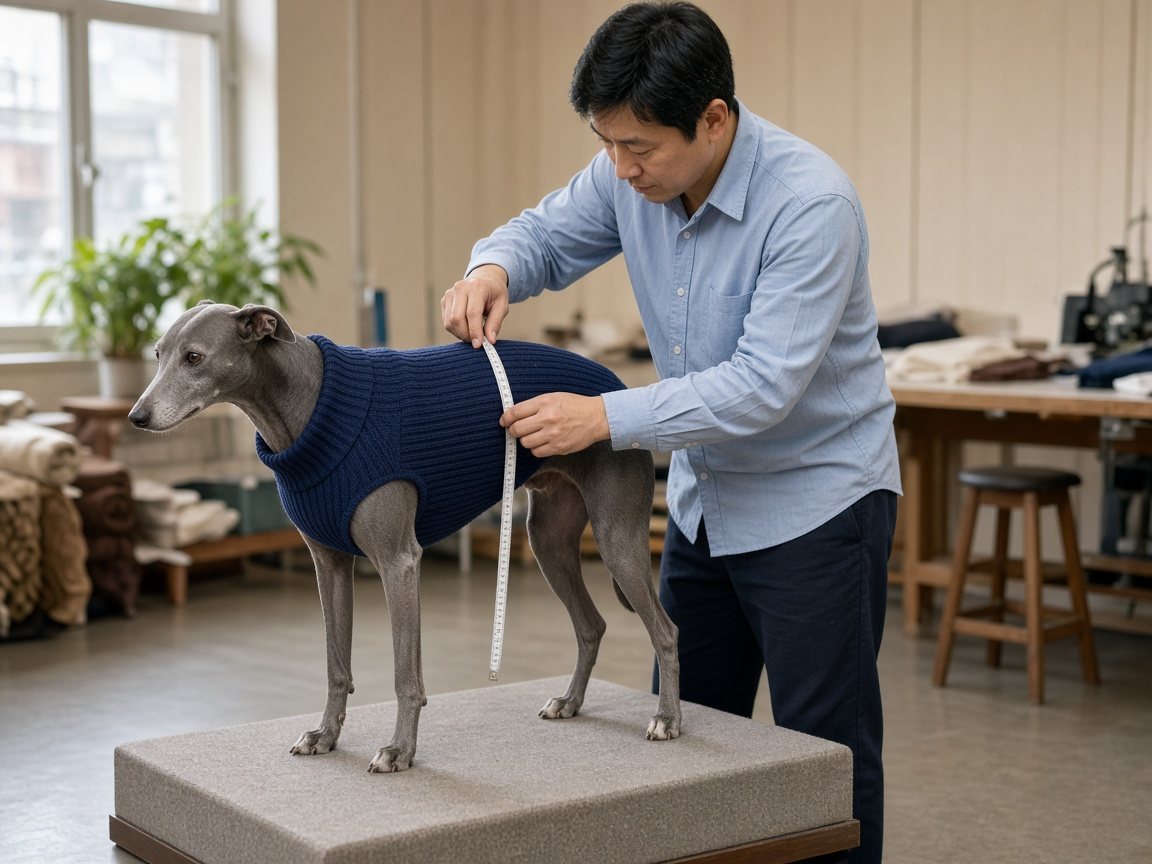Fitting a long-body pattern on a greyhound