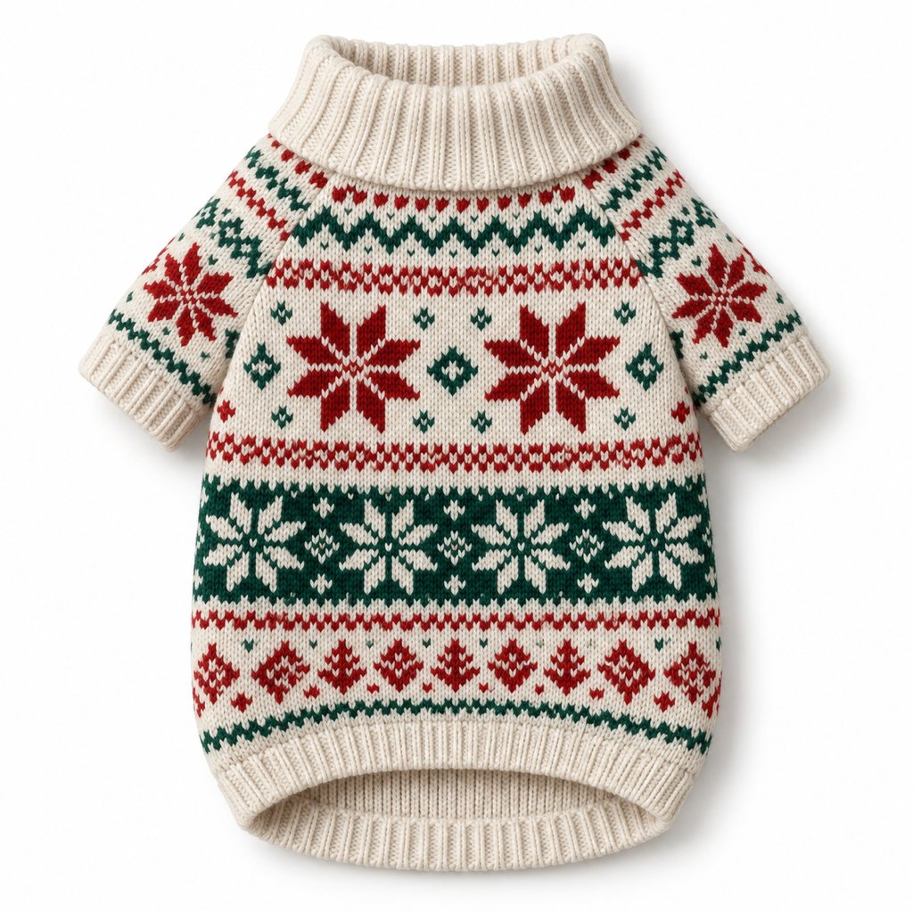 Nordic Fair Isle Dog Sweater