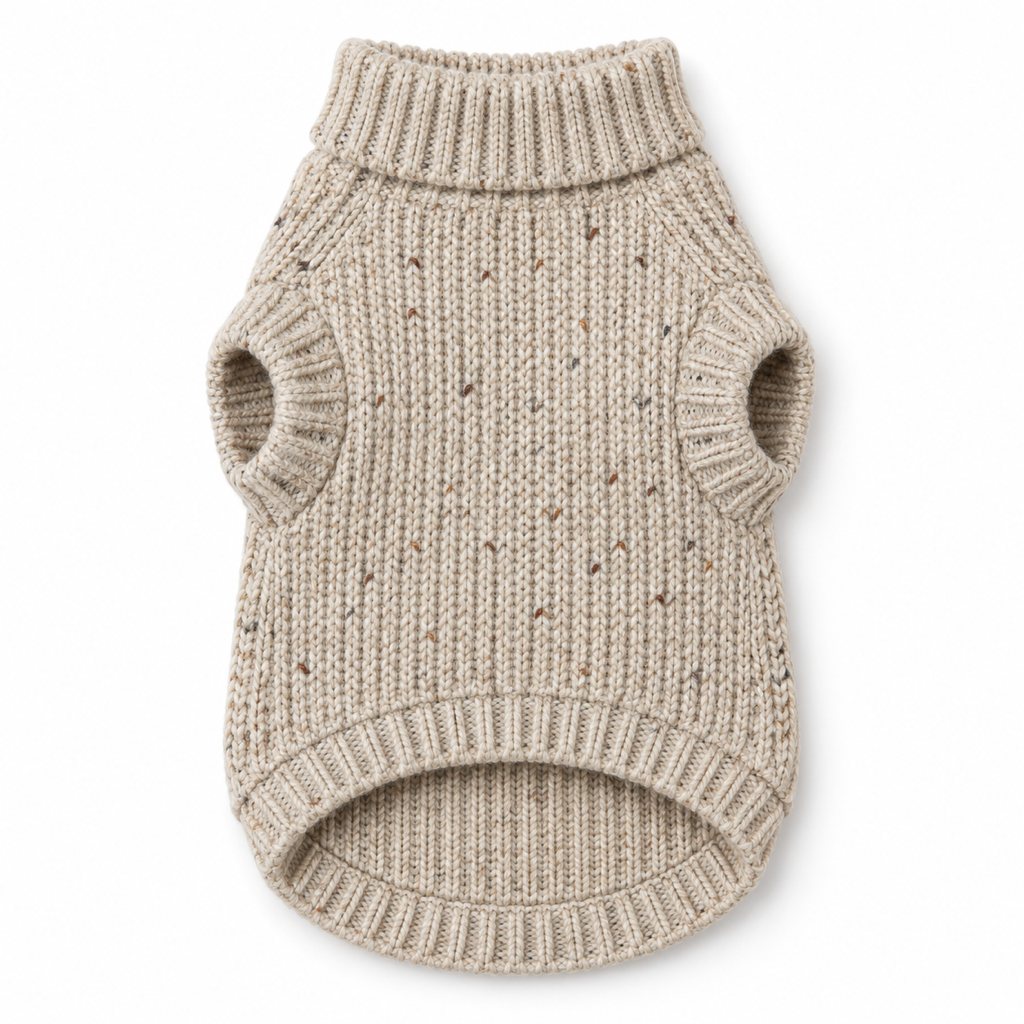 Recycled yarn dog sweater