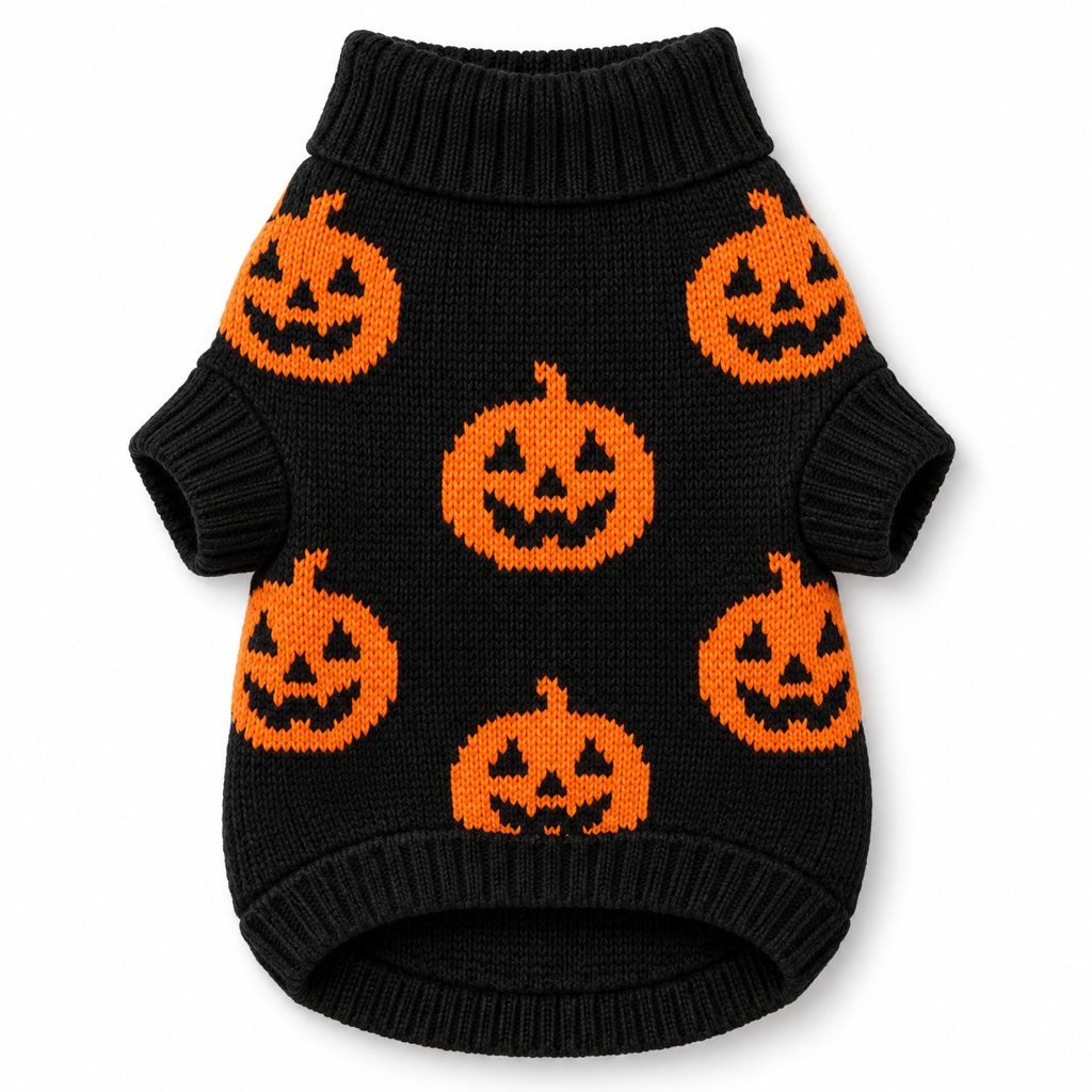 Halloween Pumpkin Knit Sweater