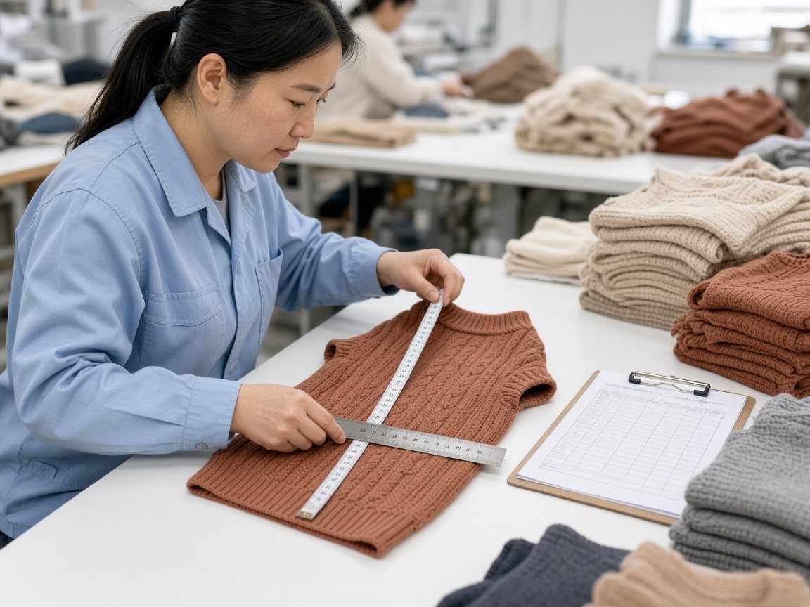 Measuring back length during inspection