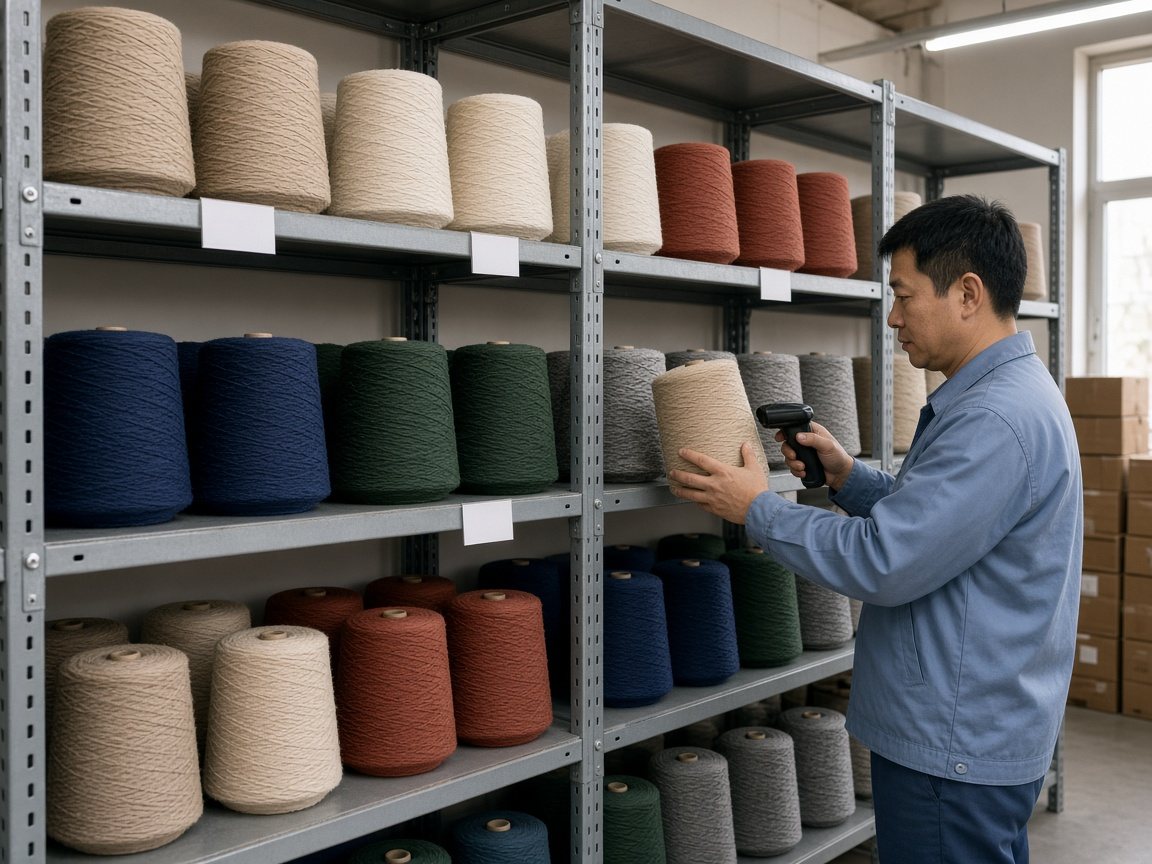 Yarn storage before production